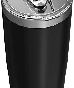 Juro Tumbler 20 oz Stainless Steel Vacuum Insulated Tumbler with Lids and Straw [Travel Mug] Double Wall Water Coffee Cup for Home, Office, Outdoor Works Great for Ice Drinks and Hot Beverage - Black